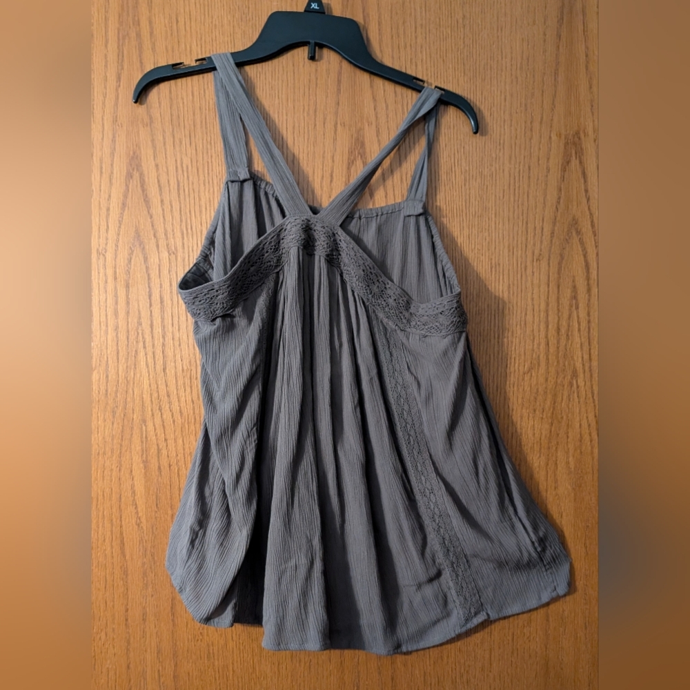 Maurices Hunter Green Lacy Halter Top